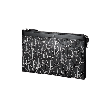 Dior Pouch | A5 Black Oblique Jacquard