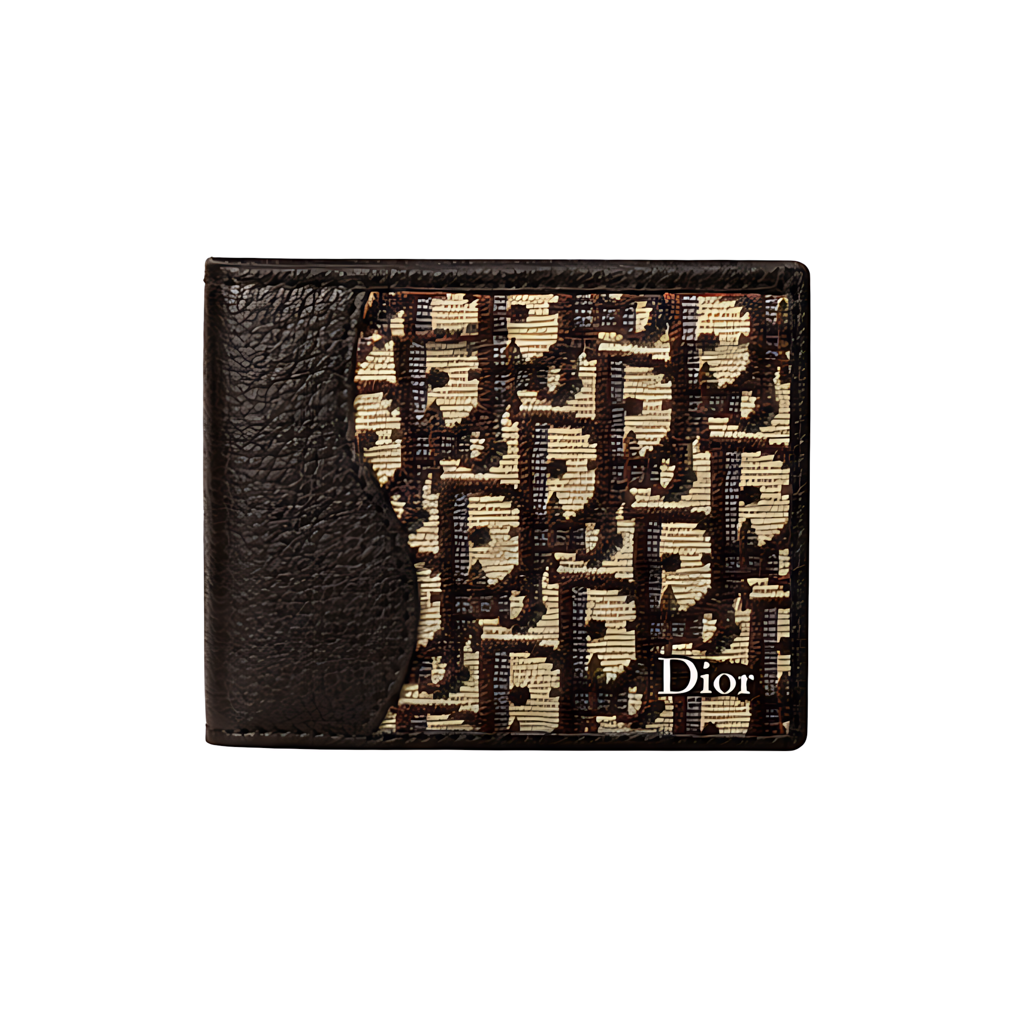 Dior Wallet | Beige Black Oblique Jacquard