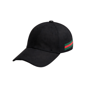 Gucci Cap | Stripe Canvas Black