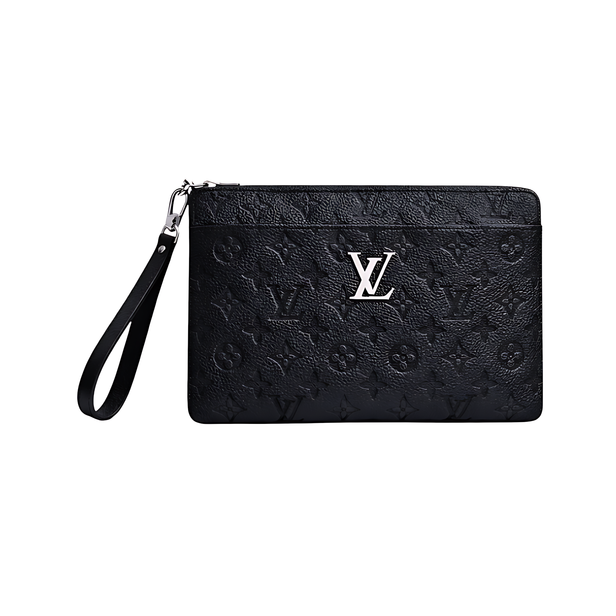 Louis Vuitton Pouch | Black Leather Canvas