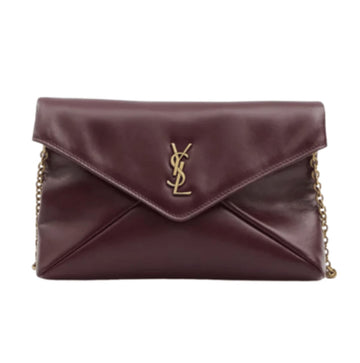 Saint Laurent Bag | Cassandre Flap Chain Shoulder Bag Dark Ruby Calfskin Leather