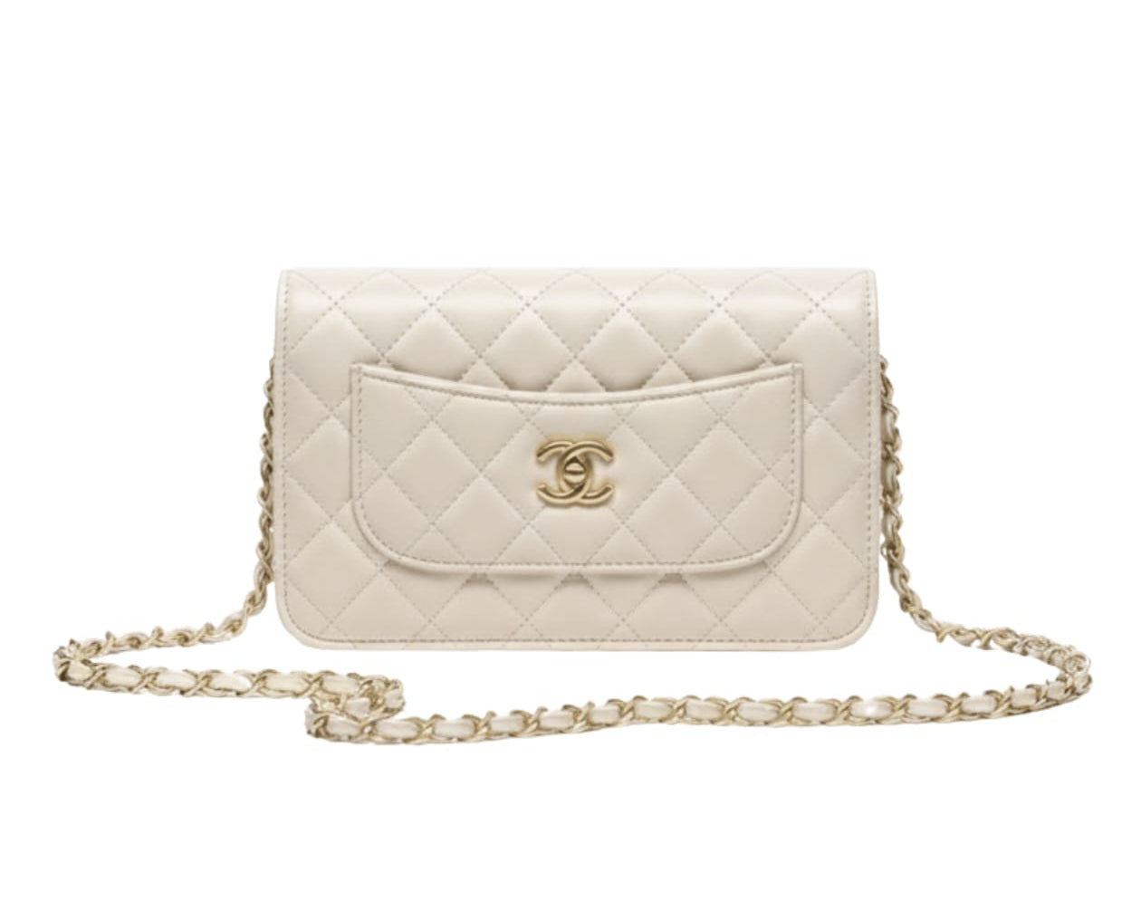 Chanel Bag | Classic Flap Bag Quilted White Lambskin Leather