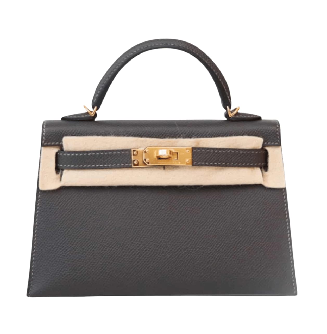 Hermès Bag | Mini Kelly Sellier Dark Grey Epsom Leather