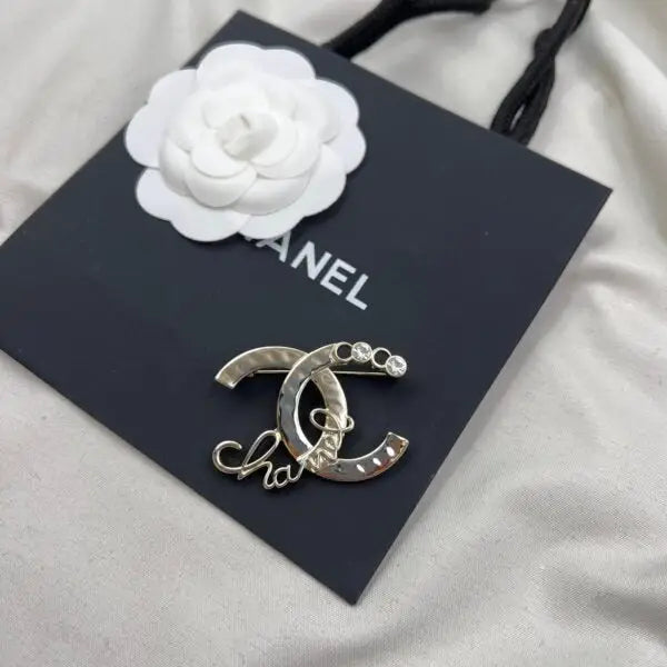 Chanel Jewelry | Crystal Resin Pearl Pavé CC Logo Brooch