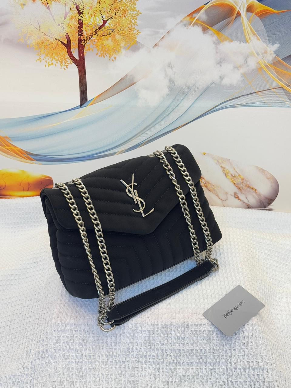 Saint Laurent Bag | Loulou Black Silver