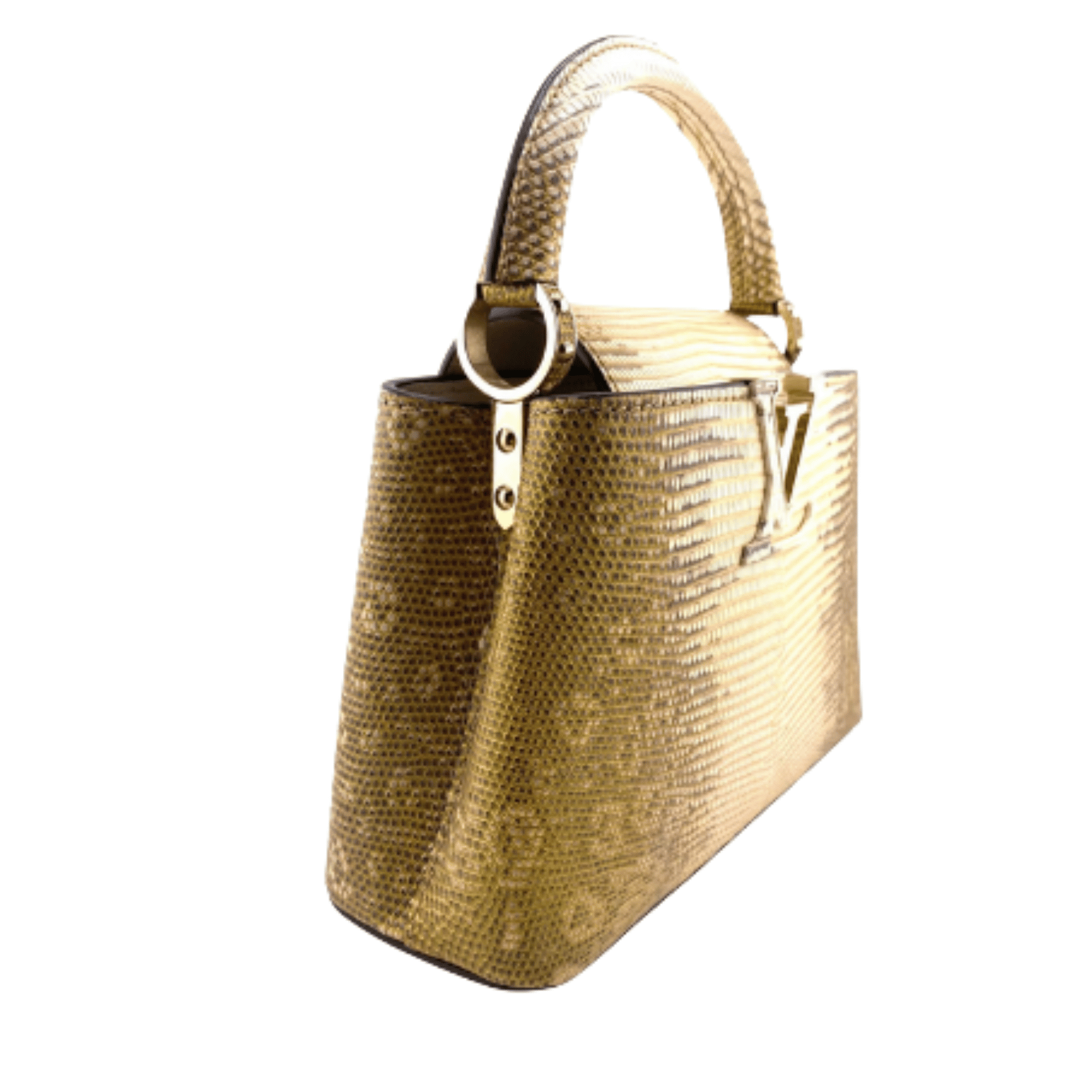 Louis Vuitton Bag | Ćapucines Gold Snake Skin