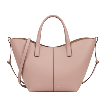 Polène Bag | Cyme Mini Textured Pink Leather
